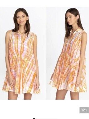 Johnny Was X Amanda Bond Josie Cotton Dress - Size M/L - Multicolored Resortwear